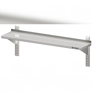 Stalgast Wandbord mit Konsolen, und Wandschienen, höhenverstellbar, verschweißt : 800x400x400 mm Image