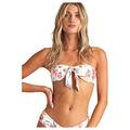 BILLABONG™Coral Sands Bandeau - Floral Bandeau Bikini Top - Women - M - White