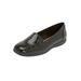 Wide Width Women's The Leisa Flat by Comfortview in Black (Size 11 W)