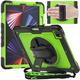 Timecity for iPad Pro 12.9 Case 6th/ 5th/ 4th/ 3rd Generation (for iPad Pro 12.9 inch Case): with Strong Protection, Screen Protector, Hand/Shoulder Strap, Rotating Stand, Pencil Holder Green