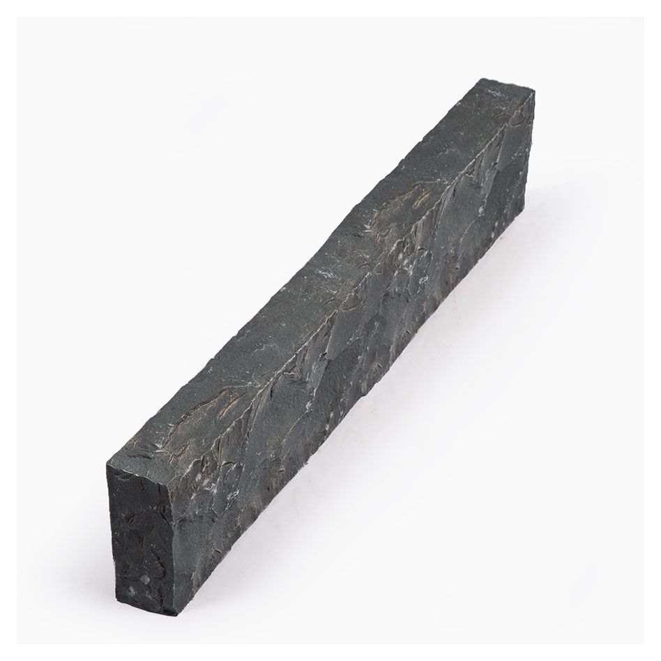 Seltra Natursteine Rasenkanten SANOKU® Basalt anthrazit-schwarz Oberfläche eben gespalten, 8x20x30 cm Image