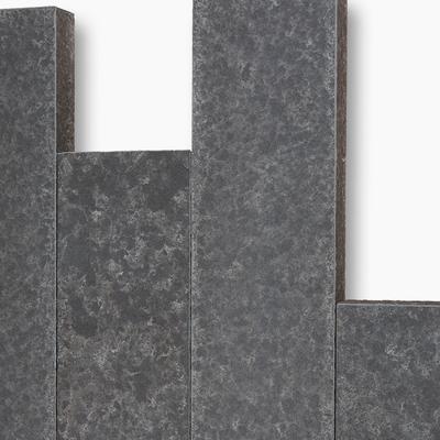 Seltra Natursteine Palisaden SANOKU® ELEGANCE satiniert Basalt anthrazit-schwarz, 8x25 cm, 150 cm