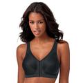 Plus Size Women's Glamorise® Magic Lift® Front-Close Posture Wireless Bra 1265 by Glamorise in Black (Size 50 F)