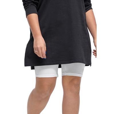 Plus Size Women's Stretch Knit Bike Shorts by ello...