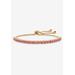 Gold-Plated Bolo Bracelet, Simulated Birthstone 9.25" Adjustable by PalmBeach Jewelry in October