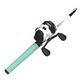 Zebco Roam Spincast Reel and Telescopic Fishing Rod Combo, Extendable 18.5-Inch to 6-Foot Telescopic Fishing Pole with ComfortGrip Rod Handle, Quickset Anti-Reverse Fishing Reel, Seafoam