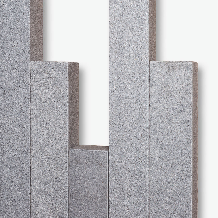 Seltra Natursteine Palisaden GALA EXACTA NEW Granit anthrazit Herkunft Vietnam, 12x12 cm, 50 cm Image