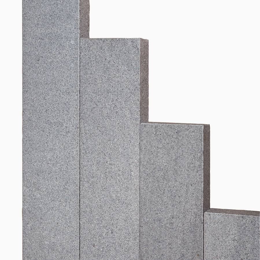 Seltra Natursteine Palisaden GALA EXACTA NEW Granit anthrazit Herkunft Vietnam, 8x20 cm, 125 cm Image