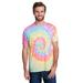 Tie-Dye CD1090 Adult Burnout Festival T-Shirt in Pastel size 3XL | Cotton Polyester 1090, T1090