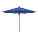 Darby Home Co Sanders Rustic 11' Market Umbrella Metal in Blue/Navy | Wayfair DBHM7781 42916892