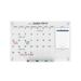 Audio-Visual Direct Calendar Dry-Erase Wall Mounted Magnetic Glass Board Glass in White | 24 H x 0.15 D in | Wayfair GBC6090-MUWAT