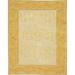 White/Yellow 122 x 0.5 in Area Rug - Bokara Rug Co, Inc. Hand-Knotted High-Quality Beige & Gold Area Rug Silk | 122 W x 0.5 D in | Wayfair