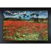 Wildon Home® Field of Poppies by Vincent Van Gogh Framed Painting Canvas in Blue/Green/Red | 28.75 H x 40.75 W x 2 D in | Wayfair