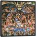 East Urban Home 'Sistine Chapel: The Last Judgement (Detail Of Upper Half)' by Michelangelo - Picture Frame Print Paper in Brown/Green/Red | Wayfair