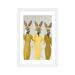 East Urban Home 'Vintage Rabbits' by Coco de Paris - Painting Print Paper/Metal in Green/Yellow | 32 H x 24 W x 1 D in | Wayfair