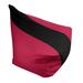 East Urban Home Chicago Standard Bean Bag Chair Polyester/Fade Resistant in Red/Black/Brown | 31 H x 38 W x 42 D in | Wayfair