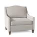 Lounge Chair - My Chic Nest Jill 36" Wide Lounge Chair Wood/Polyester/Cotton/Velvet/Fabric in White/Brown | 37 H x 36 W x 36 D in | Wayfair