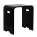 LACAVA Sottile Solid Surface Accent Stool in Black | 17 H x 16 W x 11.75 D in | Wayfair 5112-MB