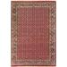 Red Rectangle 6' x 9' Area Rug - American Home Rug Co. Signature Legacy M011 Burgundy/Navy Herati Rug Wool | Wayfair M011BR/NY6X9