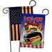 Breeze Decor Bar B Que Impressions Decorative 2-Sided Polyester 19 x 13 in. Garden Flag in Black/Orange | 18.5 H x 13 W in | Wayfair