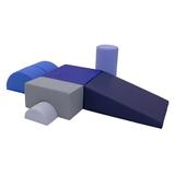 Factory Direct Partners SoftScape Playtime & Climb, 6 Piece Foam/Vinyl in Blue | 6 H x 12 W x 18 D in | Wayfair 12364-NVPB