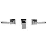 LACAVA Kubista Wall Mounted Bathroom Faucet, Ceramic in Gray | 2 H in | Wayfair 1424L-CR