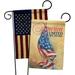 Breeze Decor Impressions Decorative 2-Sided Polyester 19 x 13 in. Garden Flag in Black/Blue/Brown | 18.5 H x 13 W in | Wayfair