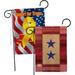 Breeze Decor Two Star Service - Impressions Decorative Support Our Troops 2-Sided 19 x 13 in. Garden Flag in Red | 18.5 H x 13 W in | Wayfair