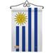 Breeze Decor Impressions Decorative 2-Sided Polyester 19 x 13 in. Garden Flag in Blue/Gray | 18.5 H x 13 W x 1 D in | Wayfair