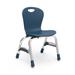 Virco Zuma Series Classroom Chair Plastic/Metal in Gray | 26.875 H x 17.75 W x 16.875 D in | Wayfair 4026015