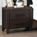 Loon Peak® Reta 2 - Drawer Nightstand in Wood in Brown | 23 H x 24 W x 16 D in | Wayfair C76747C34A564335AEA11A53D7CAD110