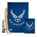 Breeze Decor U.S. Army 2-Sided Polyester 40 x 28 in. Flag set in Blue | 40 H x 28 W x 1 D in | Wayfair BD-MI-FK-108053-IP-BO-D-IM11-AF