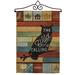 Breeze Decor The Wild Is Calling Impressions Decorative 2-Sided Polyester 19 x 13 in. Flag Set in Black/Brown | 18.5 H x 13 W x 1 D in | Wayfair