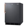 Summit Appliance 5.5 cu. ft. Undercounter & Worktop Refrigerator, Copper in Brown/Gray | 32.25 H x 23.63 W x 23.5 D in | Wayfair FF7LBLKBITBCADA