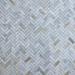 Tile & Mosaic Depot 1" x 3" Marble Herringbone Mosaic Wall & Floor Tile Natural Stone/Marble in Gray/White | 3 H x 1 W x 0.38 D in | Wayfair