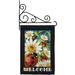 Breeze Decor Ladybug Heaven 2-Sided Polyester 19 x 13 in. Flag Set in Black/Gray | 18.5 H x 13 W x 1 D in | Wayfair
