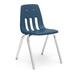 Virco Classroom Chair Plastic/Metal in Red/Gray | 30.625 H x 18.625 W x 21.5 D in | Wayfair 90879C51