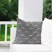 Red Barrel Studio® Sweetheart Neutral Outdoor Square Pillow Cover & Insert Polyester/Polyfill blend in Gray | 16 H x 16 W x 4 D in | Wayfair