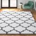 Gray 94.49 x 1.77 in Area Rug - Etta Avenue™ Jasmyn Shag White/Rug Polypropylene | 94.49 W x 1.77 D in | Wayfair E67BCBF88A864CBBBC5FE1005C760D14