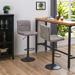 Latitude Run® Amjed Swivel Adjustable Height Bar Stool Upholstered in Gray | 16.5 W x 16 D in | Wayfair CB49097AB3B24CDBBBEF36F62EE3C9CF