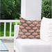 Red Barrel Studio® Sweetheart Neutral Outdoor Square Pillow Cover & Insert Polyester/Polyfill blend in Pink | 16 H x 16 W x 4 D in | Wayfair