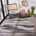 Gray/White 72 x 0.08 in Area Rug - George Oliver Altom Geometric Gray/Dark Gray/Ivory Indoor/Outdoor Area Rug | 72 W x 0.08 D in | Wayfair