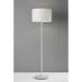 Latitude Run® Haubstadt 60" Floor Lamp Metal in White | 60 H x 17.75 W x 17.75 D in | Wayfair EC4F3269E5DF4D46802F54C47EB71E0C