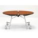 National Public Seating Circular Cafeteria Table, Steel in Red | 29 H x 60 W x 60 D in | Wayfair MT60R-PBTMCRRE