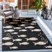 Black/White 79 x 0.2 in Area Rug - Highland Dunes Teneyck Black/Beige Indoor/Outdoor Area Rug | 79 W x 0.2 D in | Wayfair