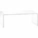 Everly Quinn 42" Console Table Plastic/Acrylic/Plastic/Acrylic | 30" H x 30" W x 8" D | Wayfair A47352DA2381472CB071CE8FE42EABA3