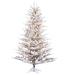 The Holiday Aisle® Flocked Stick Pine Artificial Christmas Tree, Metal in Brown | 72 H x 54 W in | Wayfair 7B55B8A1D4184C048BA15E27DF718601