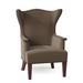 Wingback Chair - Fairfield Chair Linton 30.5" Wide Slipcovered Wingback Chair Polyester/Other Performance Fabrics in Red/Gray | Wayfair