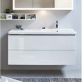 Duravit 40.13" Wall Mounted Single Bathroom Vanity Base Only Wood/Manufactured Wood in White | 21.63 H x 40.13 W x 18.88 D in | Wayfair LC624202222