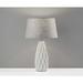 Corrigan Studio® Neillsville 22.5" White Table Lamp Ceramic/Fabric | 22.5 H x 13.75 W x 13.75 D in | Wayfair 40877F19CCEF477A8BE80D15012B9C93